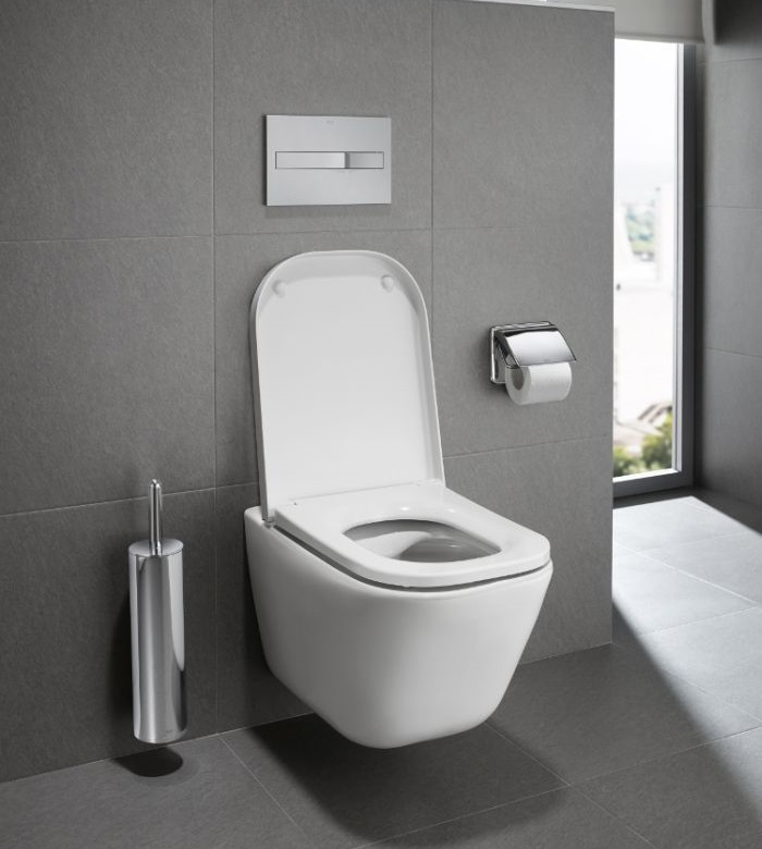 Wand H nge WC  Keramik  Sitz Absenkautomatik Wei  